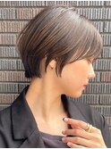 30代40代大人女性/前髪ありショートボブ/ショートヘア/髪質改善