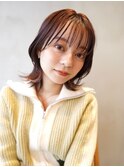 顔まわりレイヤー/切りっぱなし/ボブ/レイヤーカット