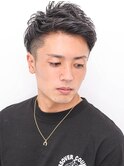 束感ショートマッシュパーマウルフ波巻きハイライト283