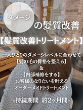 【2】ダメージの髪質改善［髪質改善トリートメント］