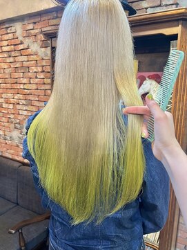 アンリ(Henri) 【かしむら】ブリーチ/ケアブリーチ/ブリーチカラー/暖色カラー