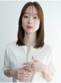 ナチュラル内巻きボブレイヤー*ミディアム*前髪あり*結べるボブ