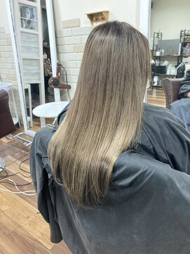 アーチフォーヘア 心斎橋店(a-rch for hair) アッシュグラデーション×パープルインナー