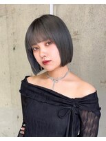 ロンドローズ 名古屋(Lond damaskRose)&nbsp;ブリーチ 学割 オリーブベージュ レイヤーカット リタッチ 379