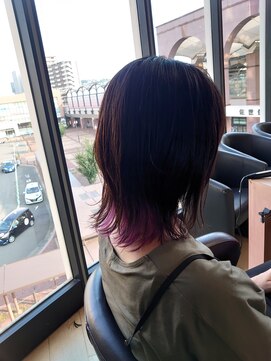 シャンプーボーイ 佐世保駅前店(SHAMPOO BOY) インナーピンクパープル　シャンプーボーイ佐世保駅前店