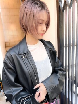 ゴカン バイ ジル ブラン 名古屋(Gokan by JIL BLAN) ハイライトバレイヤージュダブルカラーショートカット30代40代