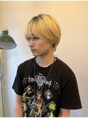 メンズボブウルフ