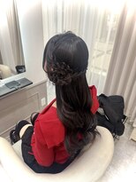 リアン(lien)&nbsp;髪の毛でお花♪ハーフアップ