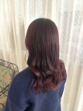 グラマラス GLAMOROUS ピンクカラー×セミロング