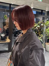 STEP 5【asami】髪にツヤと血色感をプラス♪色持ちの良いの暖色カラーでキレイ見えを叶えます！