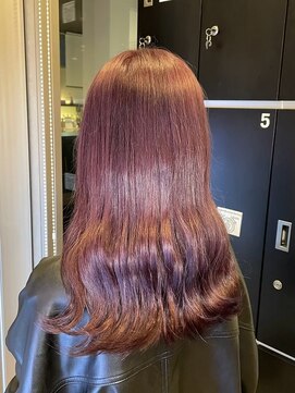 インク サカエ(inq sakae) ブリーチカラー/ピンクブラウン/艶髪/レイヤーカット