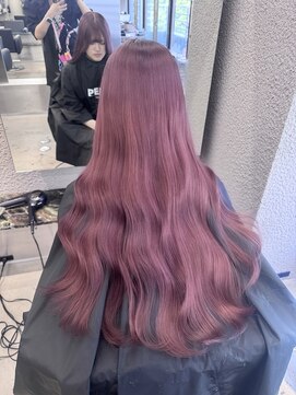 ペレ 栄店(PELE) ホワイトグレージュ/デジタルパーマ/チェリーブラウン/栄