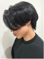 ヒュイル バイ ニアウ(Hwyl by Niau)&nbsp;メンズマッシュセンターパートスパイラルパーマニュアンスパーマ