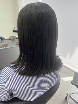ガルボヘアー 桟橋店(garbo hair) 暗めカラー 透明感 トリートメント ボブ