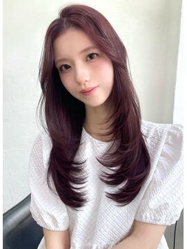 シェイト(ciate) レイヤーカット ピンクカラー @mayu_kiku