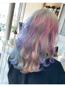 リングバイモアムー(Ring by Moremuu) 【青木　淳】ユニコーンカラー/ブリーチカラー/デザインカラー