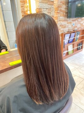 髪質改善/顔周りレイヤーカット/グレージュ[千葉/千葉駅]