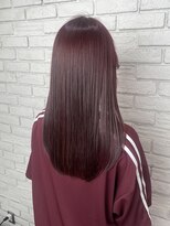 レーベン(Leben)&nbsp;#ナチュラルストレート #ワインレッド #髪質改善カラー