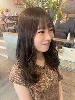 ヘアサロン アンフェール(Hair Salon Amfaire) 【rena】夏の透明感!シルバーグレージュ×おとなセミロング