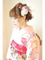 ヘア メイク リン(hair make rin)&nbsp;ハンドメイドリボンと生花を使って(^▽^)/