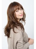 軽やかフリンジバングロング