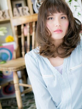 カバーヘア ブリス 上尾西口店(COVER HAIR bliss) *+COVER HAIR+*…眉見せがキュート！ラブグラマラスミディa