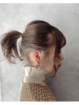 ヘアサロンエム 渋谷店(HAIR SALON M) 外ハネボブ/アッシュブラウン/ネオウルフ/デザインカラー