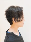 【morio熊本】ハンサムショート×黒髪パーマ.k