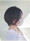 しゅっと丸みショートボブ