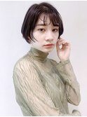 ラフショート_ショコラベージュボブルフベビーバング_38539