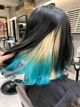 トルネード(TORNADO) 東京リベンジャーズ推しカラー松野千冬風インナーカラー　S0410