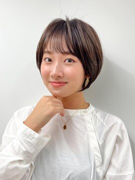 エアー 横浜(AIR) 【長谷川】シースルーバングが可愛いショートボブ