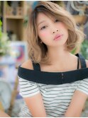 外国人風春パーマ小顔ツートーンカラーc5浦和20代30代40代