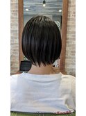 春におすすめ！透け感ショートボブ