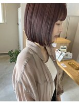 イオリ フォー ヘアー(iori for hair) 切りっぱなし×ピンクカラー