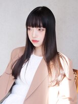 アイティーバイアルバム 藤沢店(IT by ALBUM)&nbsp;ストレートヘア_グレーベージュレイヤーロング前髪パーマ_59404