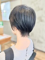 ポルム パプリカ(polum paprika)&nbsp;黒髪暗髪ナチュラルショートボブ大人可愛い骨格カットツヤ髪