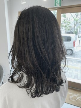 シアン 橋本店(Shian) レイヤーカット　グレイアッシュ　インナーカラー