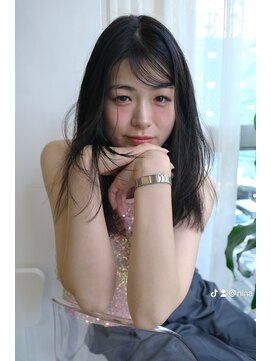 ネス(ness) 【layercut】×【流しバング】