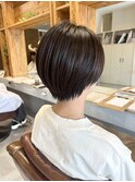 小顔補正立体カット×ナチュラル丸みボブ 10代20代30代40代50代