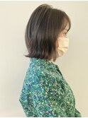 立体感のあるレディボブ × シフォンブランジュ