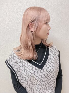 デビュー 沖縄泡瀬店(Debut) こなれミディ/イメチェン/前髪/アンブレラカラー/ウェーブパーマ