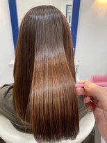 ミツボシ 本八幡(MITSUBOSHI)&nbsp;ワンレン/ネビージュ/小顔/黒髪/こなれストレート[本八幡]