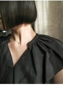 色っぽボブ 切りっぱなしボブ　似合わせカット ミニボブ