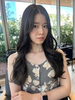 ジーナ 北千住(Zina)&nbsp;髪質改善*韓国レイヤーロング*ブルーブラック【Zina北千住 】