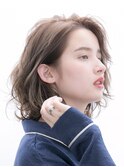 say.黒髪ボブルフネビージュ小顔ワンレンフェミニンウェーブ韓国