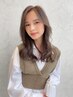 雨割【－10歳の髪色へ】☆脱白ハイライト＋オンカラー＋カット＋炭酸泉無料