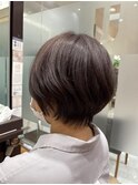 【大人女性必見!】ショートボブ×艶感モカベリージュ