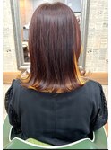 白髪染めでも出来るインナーカラー☆