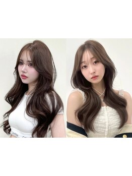 [顔周りカット+カラー\2750～][横浜/横浜駅/学割U24/前髪カット/ブリーチなしダブルカラー]